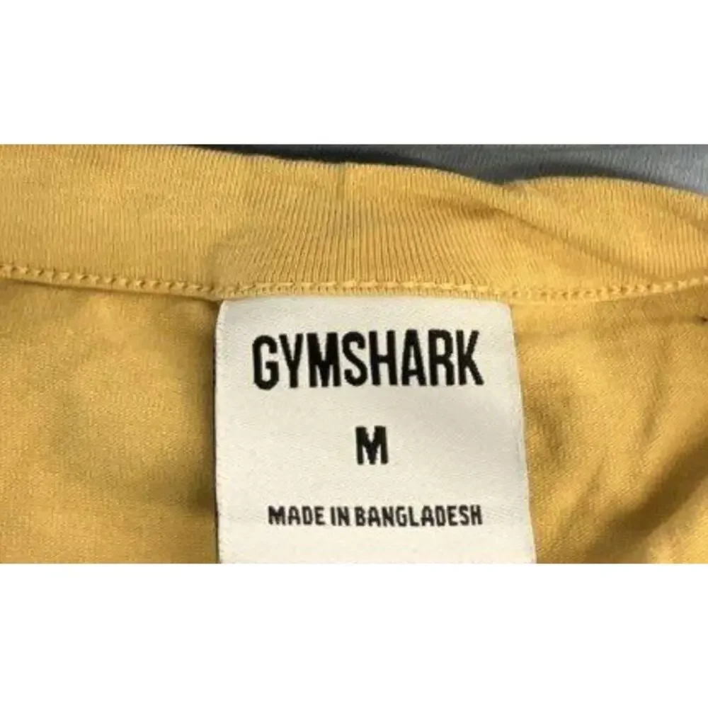 GymShark Back Print GFX Legacy TShirt Mustard Yellow Short Sleeve Women's Medium